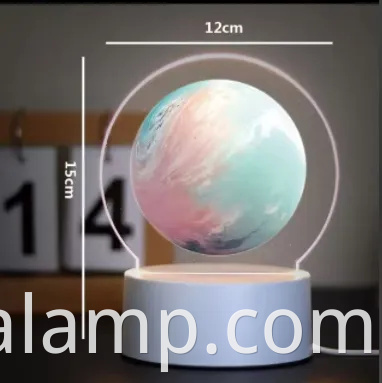 Luz nocturna de graduación 3D - Lámpara acrílica luminosa creativa